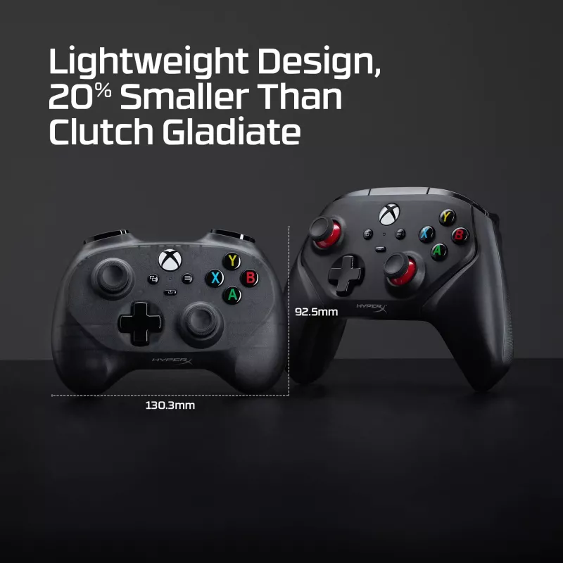 HyperX Clutch Tanto Mini WD Gaming Controller, joystick, Xbox, Xbox One, bedraad, USB, zwart, 2,95 m