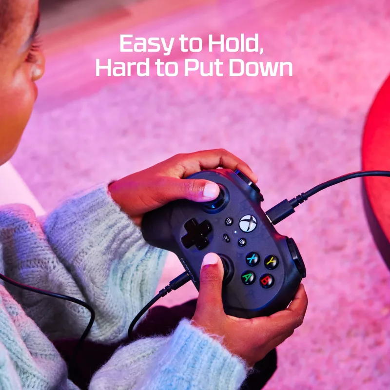 HyperX Clutch Tanto Mini WD Gaming Controller, joystick, Xbox, Xbox One, bedraad, USB, zwart, 2,95 m