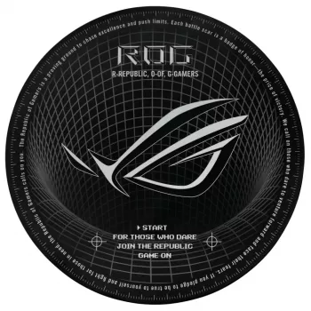 Vloerbeschermingsmat ASUS ROG Cosmic Mat II OS111, rond, diameter 117 cm, voor gaming- of bureaustoel
