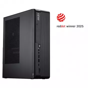 Desktop-PC MSI PRO DP80 AI A2G-083XEU — Core Ultra 5 225, 16 GB RAM, 512 GB SSD, Intel UHD, AX211 Wi‑Fi 6E, geen besturingssysteem, zwart