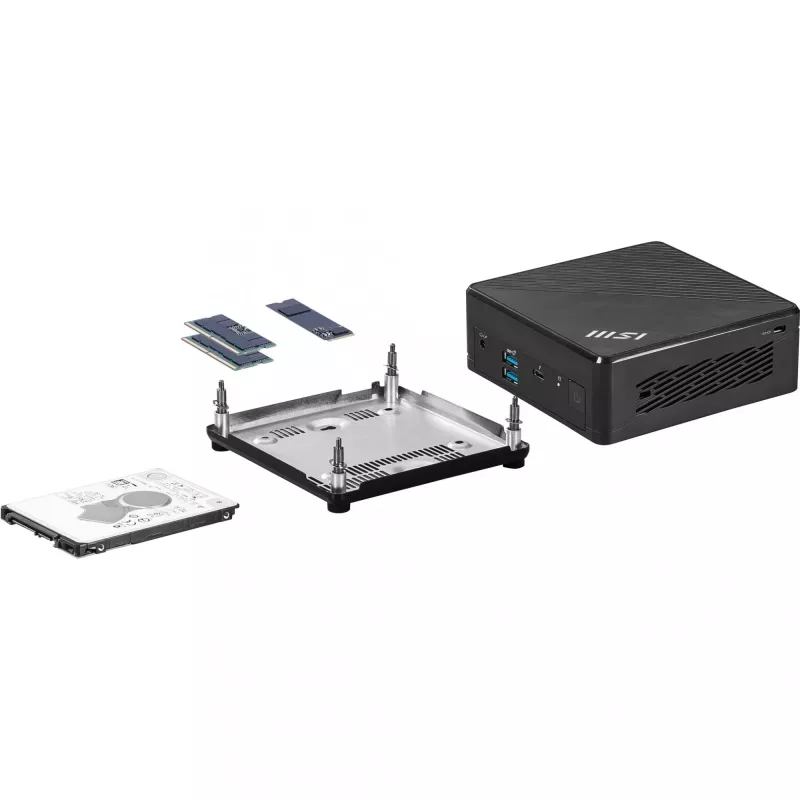 MSI Cubi 5 1M-438BEU 0,6L-PC zwart 120U Intel SoC