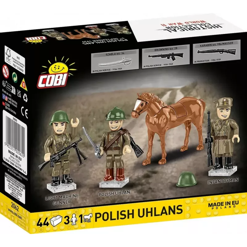 Cobi Blocks Poolse ulanen 44-delige bouwset COIB-2062