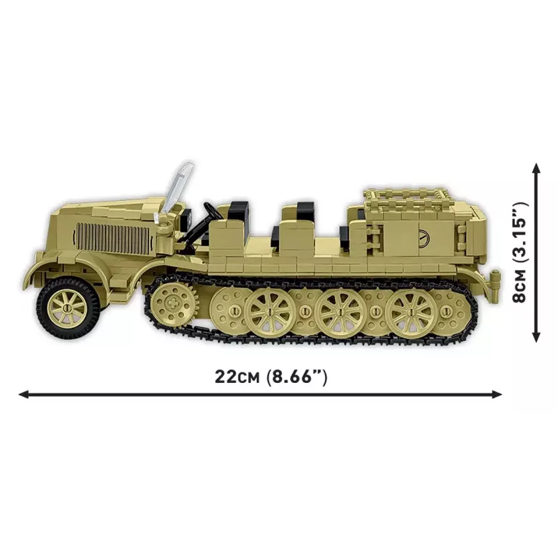 Cobi Blocks Sd.Kfz.8 met 8,8 cm Flak 36 bouwset, 975 onderdelen