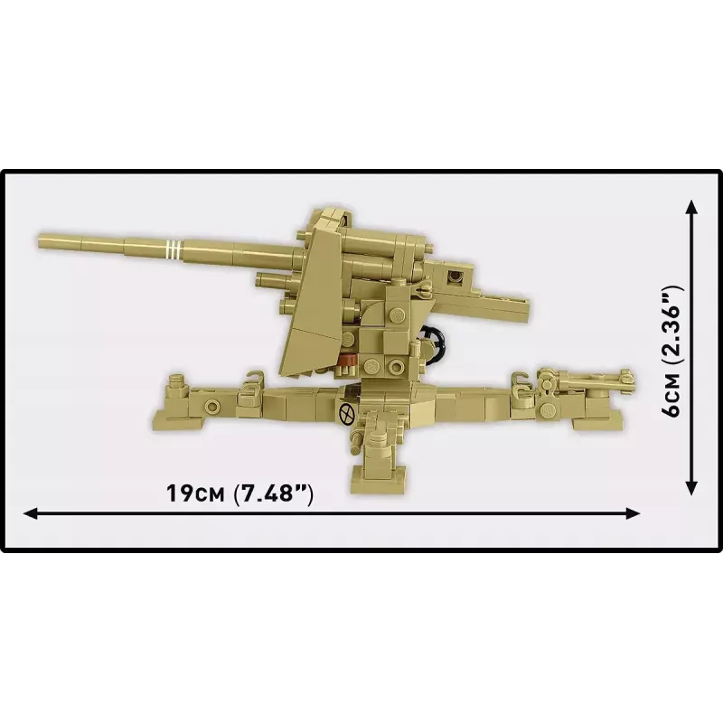 Cobi Blocks Sd.Kfz.8 met 8,8 cm Flak 36 bouwset, 975 onderdelen