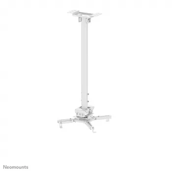Neomounts CL25-550WH1 beamer-plafondsteun – H 74,5-114,5 cm – Easy-Install – volledig beweegbaar