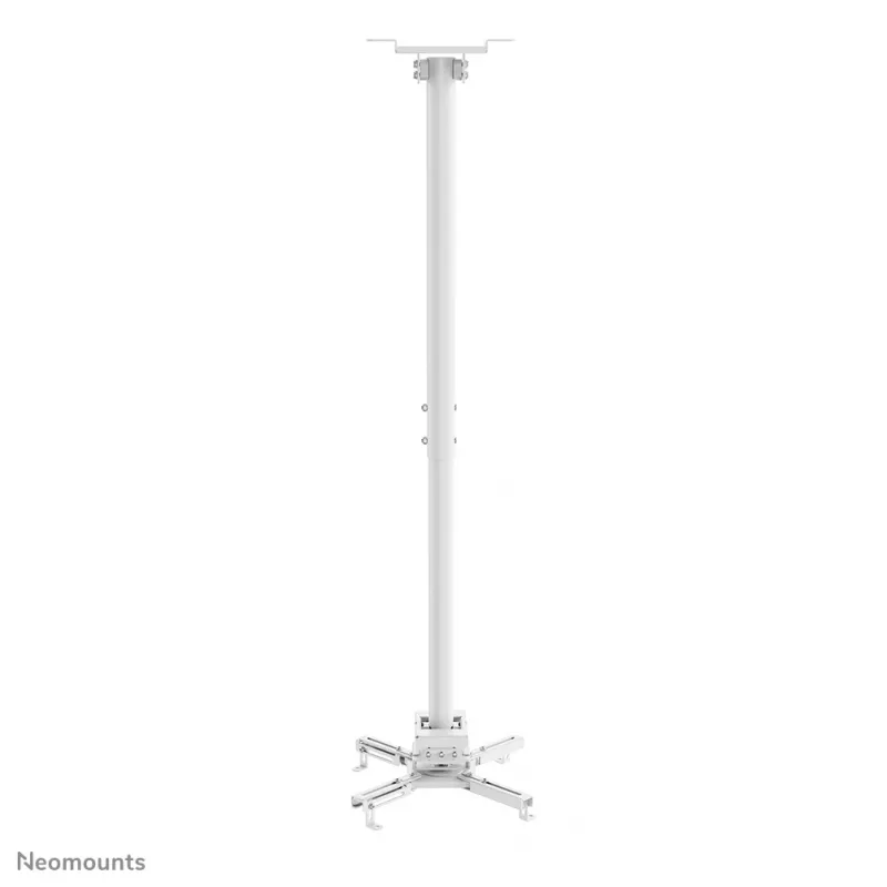 Neomounts CL25-550WH1 beamer-plafondsteun – H 74,5-114,5 cm – Easy-Install – volledig beweegbaar