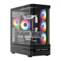 Computerbehuizing MODECOM VOLCANO AQ200 ARGB MIDI zwart
