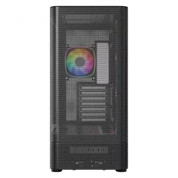 PC-behuizing MODECOM VOLCANO AQ400 ARGB MIDI zwart — MODECOM MC-A-AQ400-4FA-B