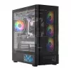 PC-behuizing MODECOM VOLCANO AQ400 ARGB MIDI zwart — MODECOM MC-A-AQ400-4FA-B