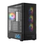 PC-behuizing MODECOM VOLCANO AQ400 ARGB MIDI zwart — MODECOM MC-A-AQ400-4FA-B