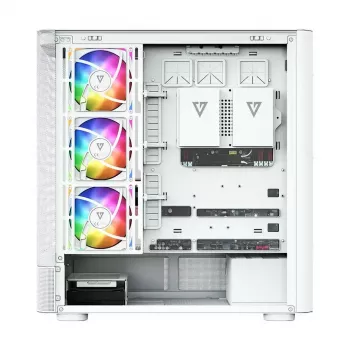 MODECOM VOLCANO AQ400 ARGB MIDI Tower computerbehuizing, wit