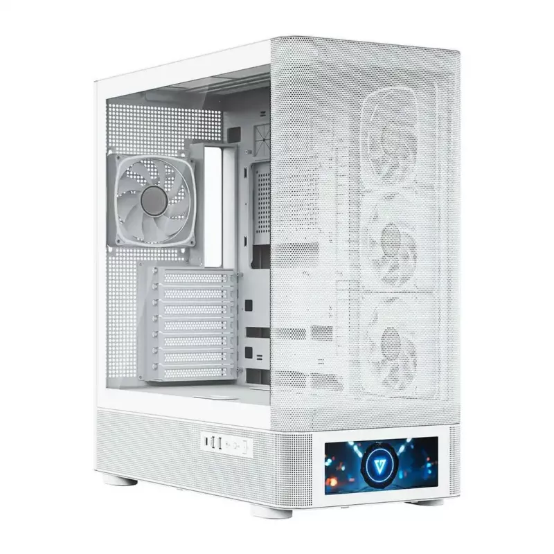 Computerbehuizing MODECOM VOLCANO AQ500 ARGB MIDI wit