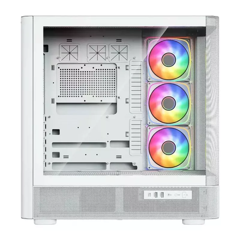 Computerbehuizing MODECOM VOLCANO AQ500 ARGB MIDI wit