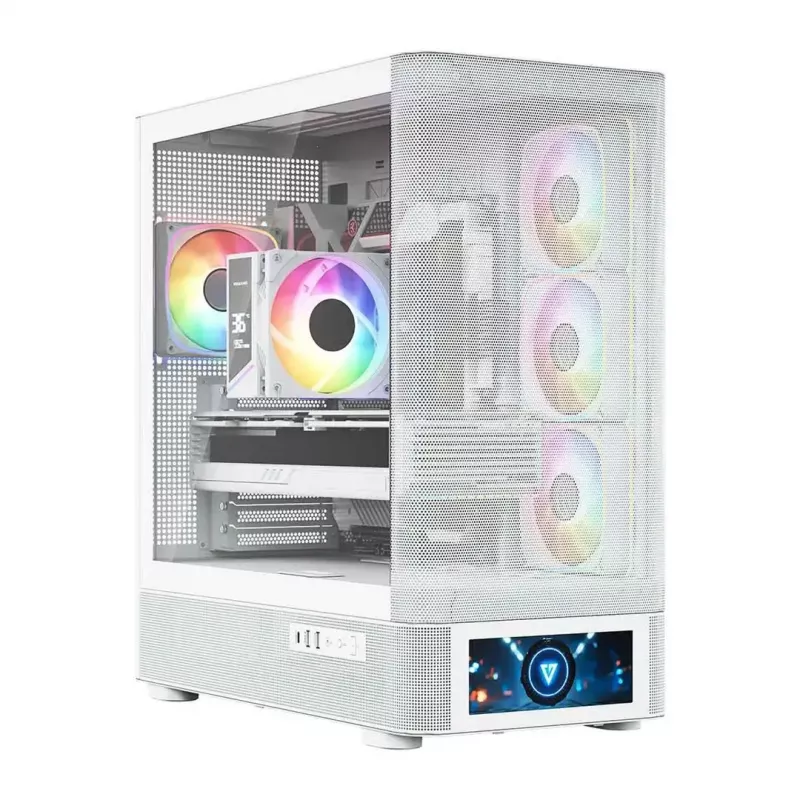 Computerbehuizing MODECOM VOLCANO AQ500 ARGB MIDI wit