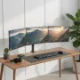 Monitorhouder MACLEAN MC-137 — gasdrukveer, voor 3 monitors 17 inch–27 inch, elk 2–8 kg, zwart