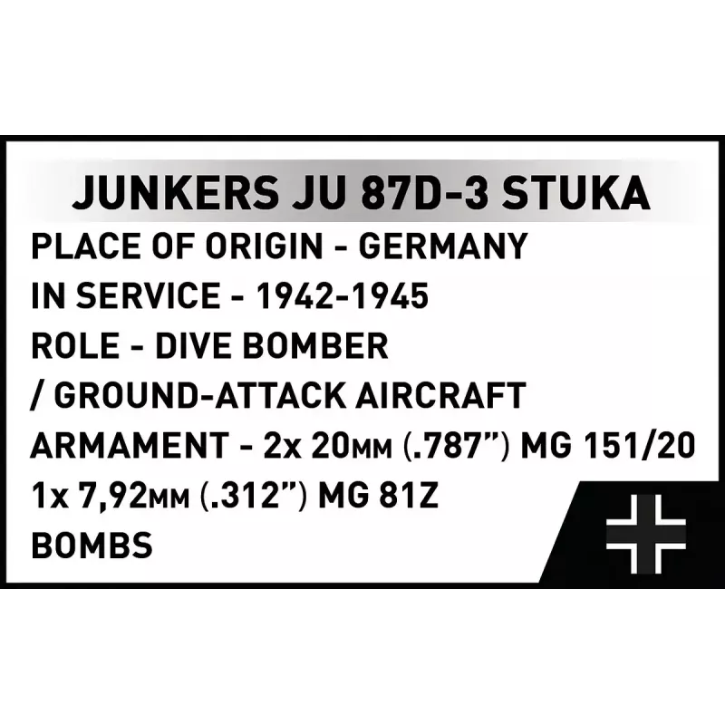 Cobi Blocks Junkers JU 87D-3 Stuka bouwset 556 onderdelen