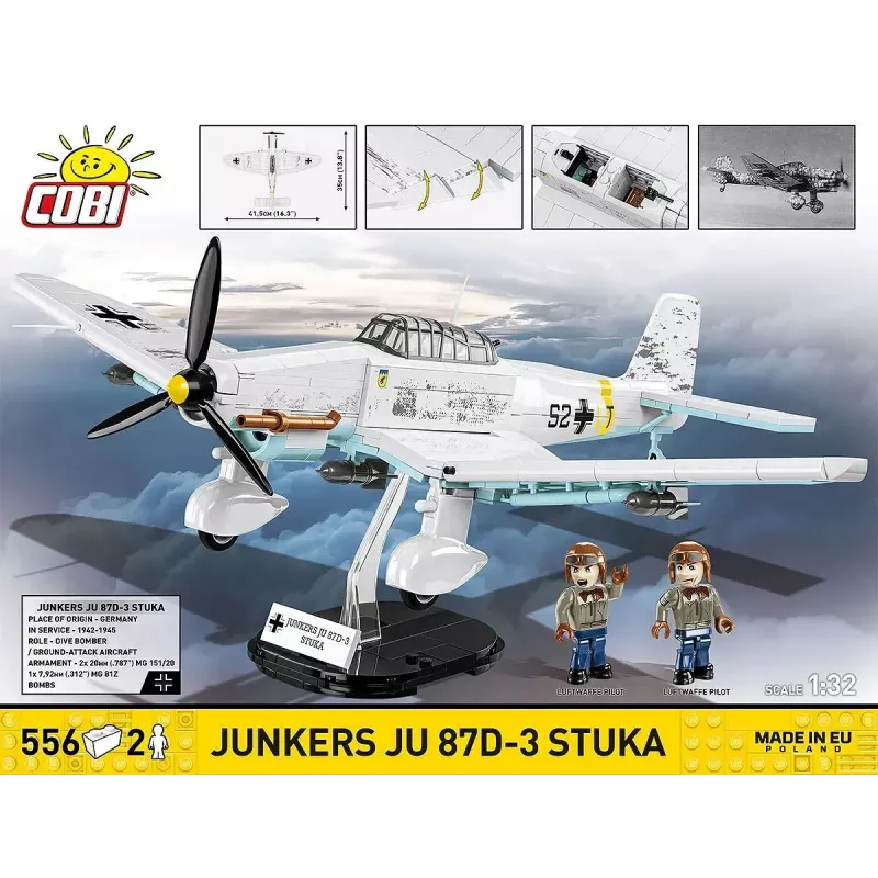 Cobi Blocks Junkers JU 87D-3 Stuka bouwset 556 onderdelen
