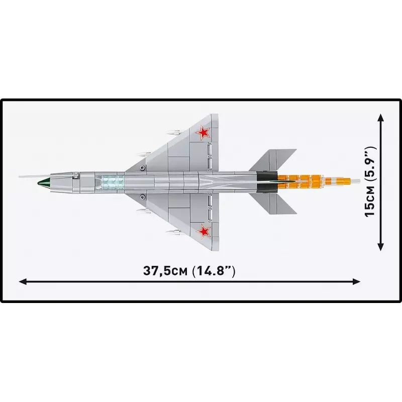 Constructieblokken Cobi MiG-21 MF 381-blokkenset – speelgoedmodel om te bouwen
