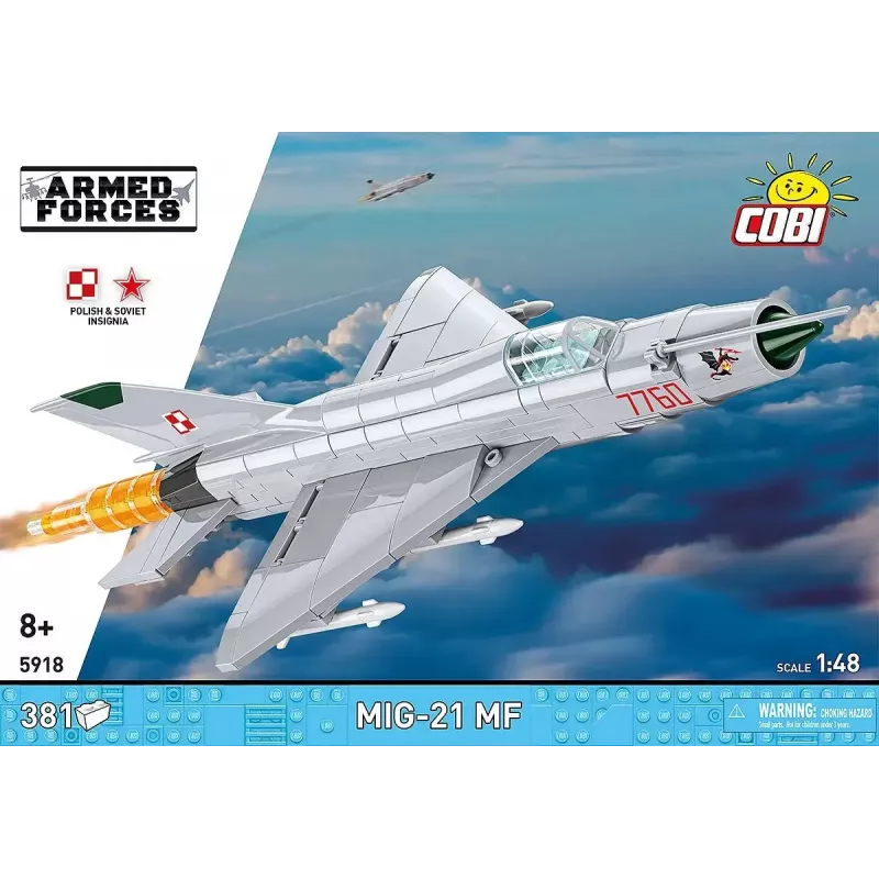 Constructieblokken Cobi MiG-21 MF 381-blokkenset – speelgoedmodel om te bouwen