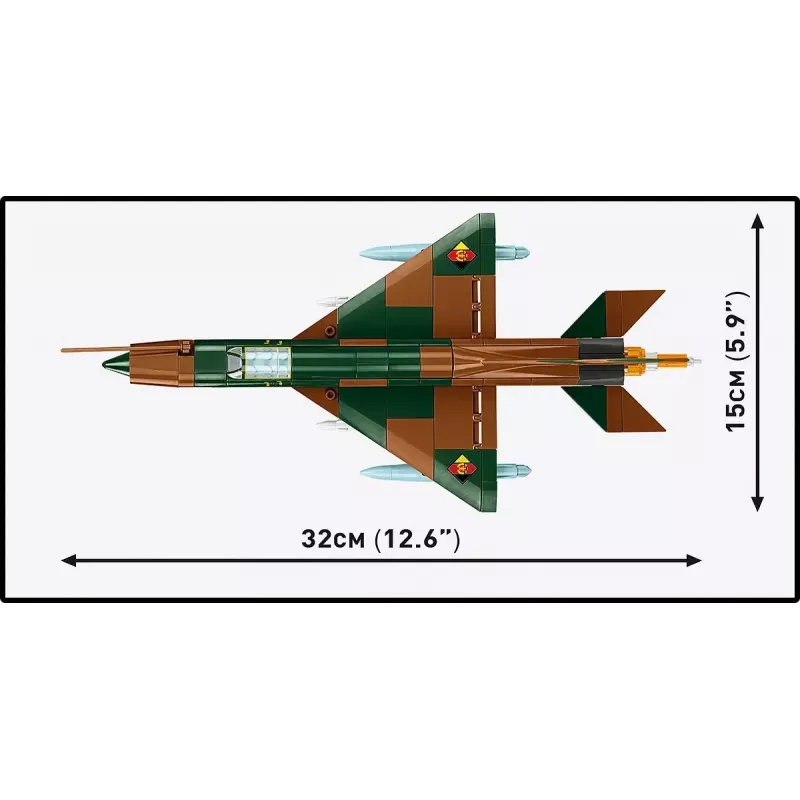 Cobi MiG-21 modelbouwpakket 396 onderdelen – Cobi Blocks constructieset