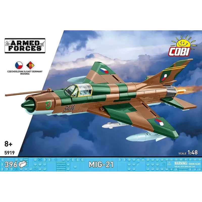 Cobi MiG-21 modelbouwpakket 396 onderdelen – Cobi Blocks constructieset
