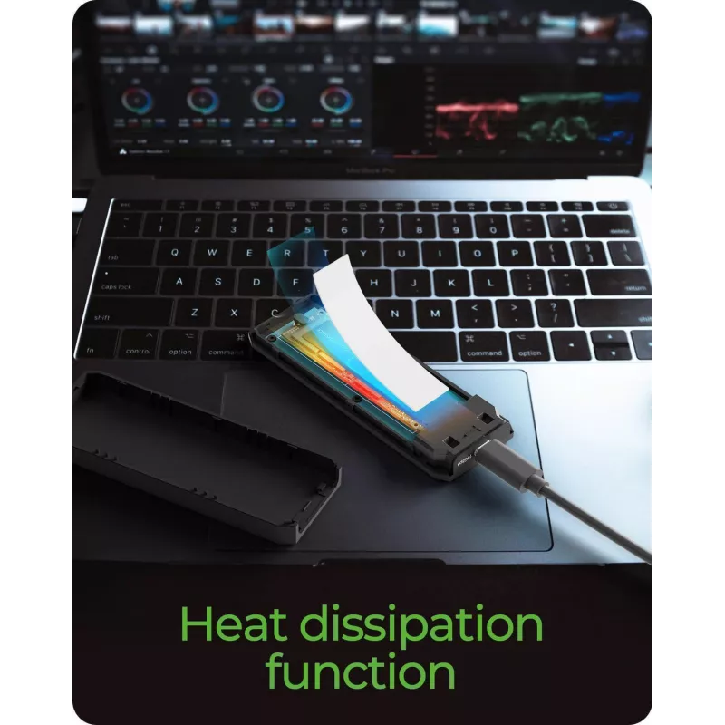 ICY BOX M.2 NVMe SSD-behuizing met USB 3.2 Gen 2 Type-C en RGB-verlichting