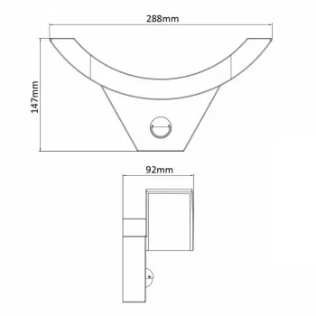 Tafellamp MACLEAN MCE290B LED infrarood 800 lm, verstelbaar licht, touchbediening