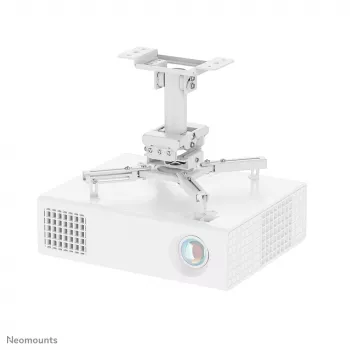 Plafondprojectorhouder Neomounts CL25-530WH1 — volledig beweegbaar, max. belasting 45 kg, hoogte 25,5 cm, wit