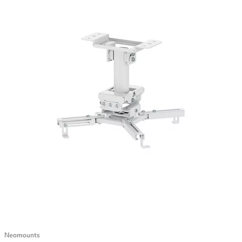 Plafondprojectorhouder Neomounts CL25-530WH1 — volledig beweegbaar, max. belasting 45 kg, hoogte 25,5 cm, wit