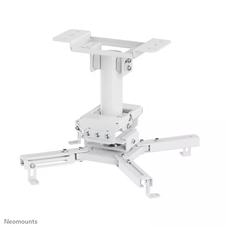 Plafondprojectorhouder Neomounts CL25-530WH1 — volledig beweegbaar, max. belasting 45 kg, hoogte 25,5 cm, wit