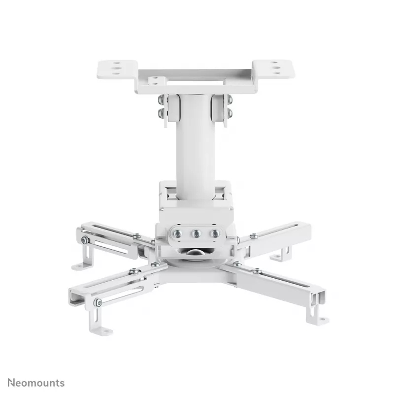 Plafondprojectorhouder Neomounts CL25-530WH1 — volledig beweegbaar, max. belasting 45 kg, hoogte 25,5 cm, wit