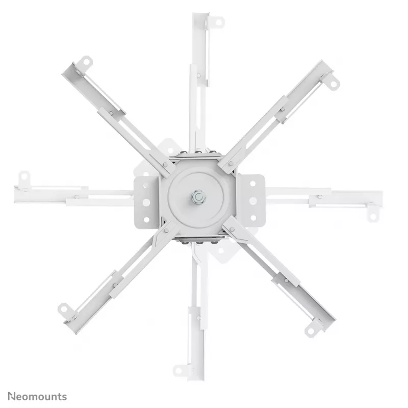 Plafondprojectorhouder Neomounts CL25-530WH1 — volledig beweegbaar, max. belasting 45 kg, hoogte 25,5 cm, wit