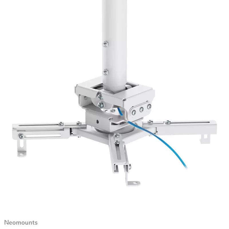 Plafondprojectorhouder Neomounts CL25-530WH1 — volledig beweegbaar, max. belasting 45 kg, hoogte 25,5 cm, wit