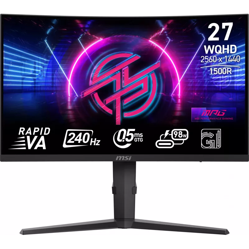MSI MPG 275CQRXF computermonitor 68,6 cm (27 inch) 2560 x 1440 pixel Wide Quad HD zwart