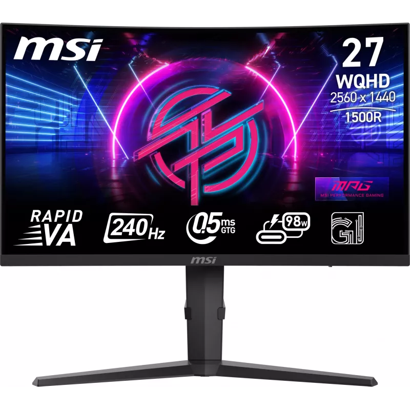 MSI MPG 275CQRXF computermonitor 68,6 cm (27 inch) 2560 x 1440 pixel Wide Quad HD zwart