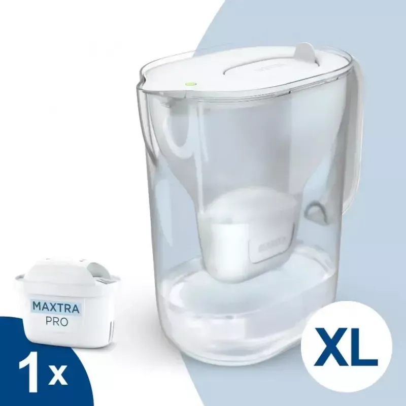 Waterfilterkan BRITA Style ESSENTIAL XL wit met MX Pro Pure Performance-cartridge