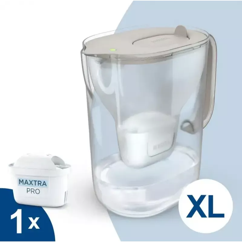 Waterfilterkan BRITA Style ESSENTIAL XL zand met MX Pro Pure Performance-filter