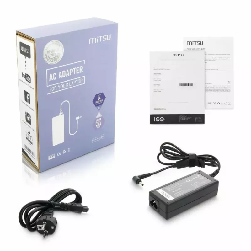 Voeding MITSU ZM/AS19342E 19V 3,42A voor laptops en draagbare apparaten