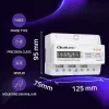 Driefasige DIN-rail energiemeter QOLTEC 50978 — 400 V, 100 A