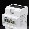 Driefasige energiemeter QOLTEC 50980 — 400 V, 100 A met reset