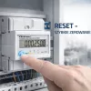 Driefasige energiemeter QOLTEC 50980 — 400 V, 100 A met reset