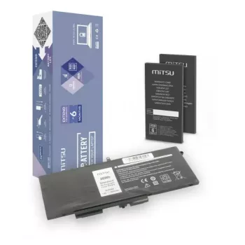 MITSU 5BM335 oplaadbare laptopaccu voor Dell, 6000 mAh