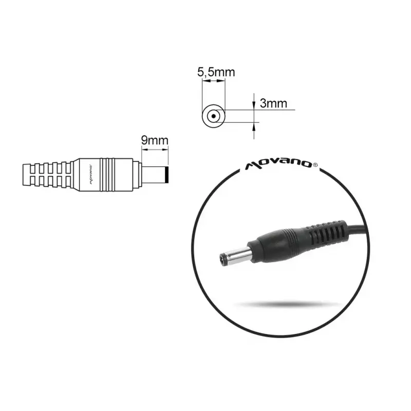 Voeding MITSU voor Samsung 19V 3,16A (model 5ZM050)