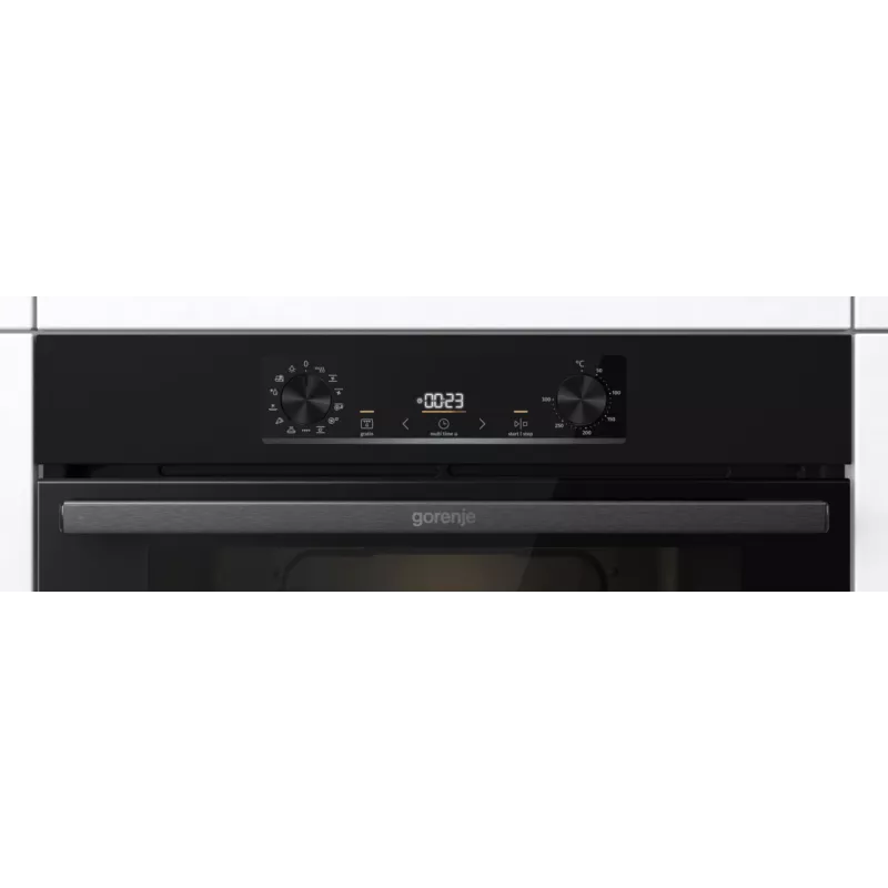 Gorenje elektrische oven BOS6737E06B RAL9005, groot, elektrisch, 77 l, 77 l, 2300 W, 300 °C
