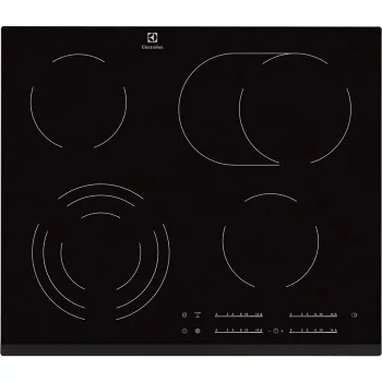 Electrolux EHF6547FXK kookplaat zwart inbouw 4 zone(s)