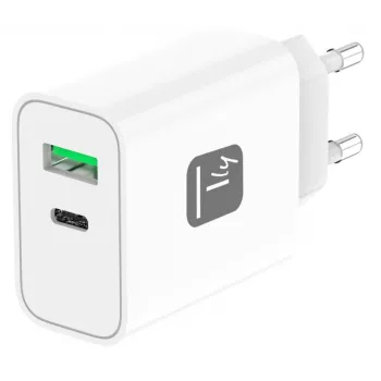 Techly IPW-USB-30WACG mobiele oplader universeel wit AC snelladen binnen