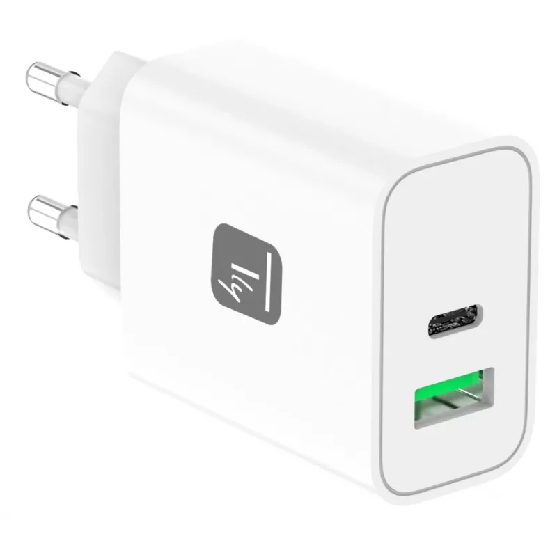 Techly IPW-USB-30WACG mobiele oplader universeel wit AC snelladen binnen
