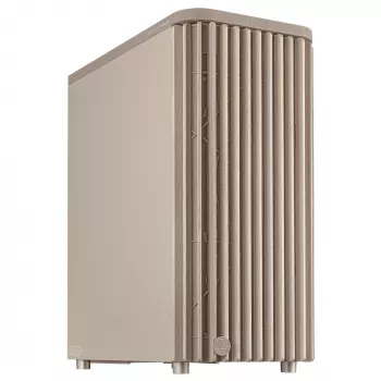 Pc-behuizing ASUS ProArt PA401 Wood Edition beige — mid-tower, frontpaneel van metaal