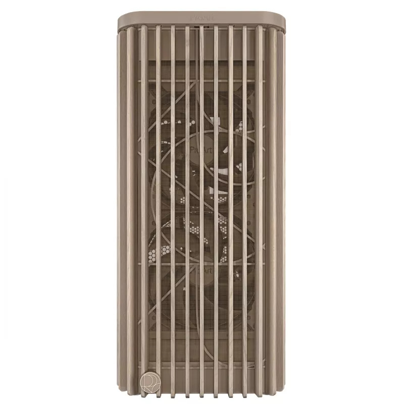 Pc-behuizing ASUS ProArt PA401 Wood Edition beige — mid-tower, frontpaneel van metaal