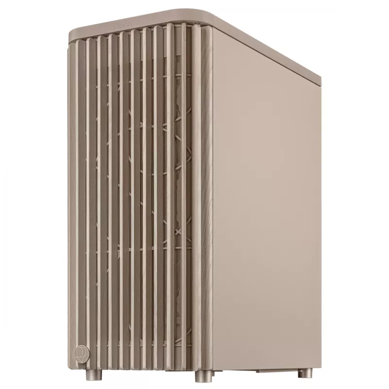 Pc-behuizing ASUS ProArt PA401 Wood Edition beige — mid-tower, frontpaneel van metaal